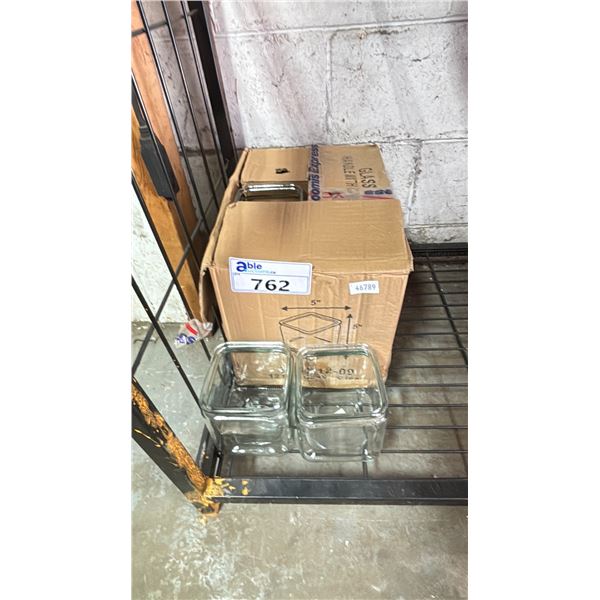 BOX OF 5" X 5" VASES