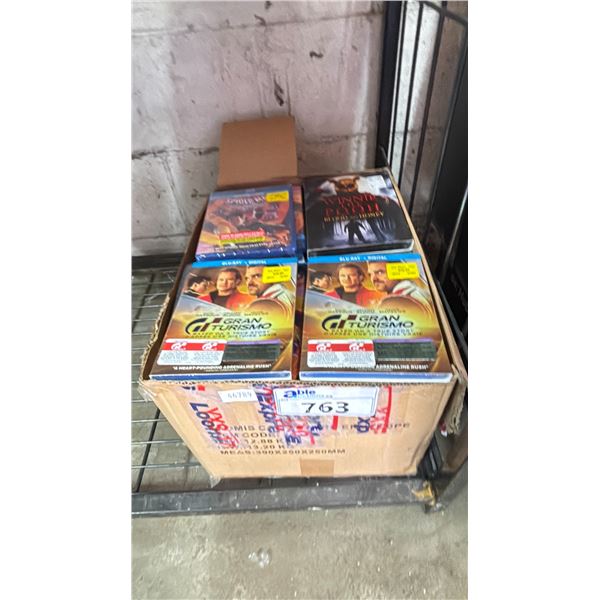 BOX OF BLUE RAYS & DVDS