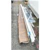 Image 3 : ROLL OF BROWN LINOLEUM, BRUSHED NICKEL ANODIZED ALUMINUM, BUNDLE OF LUMBER, BUMPER PART,