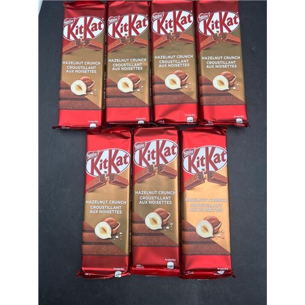 Nestle KitKat Hazelnut Crunch Chocolate Bars 120g Each x 7