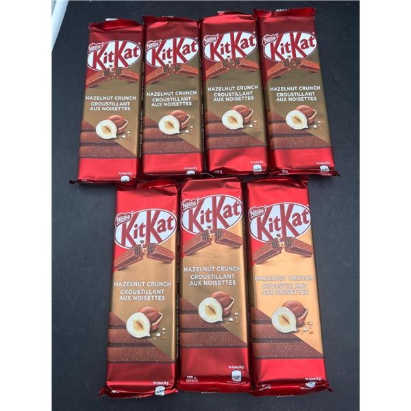 Nestle KitKat Hazelnut Crunch Chocolate Bars 120g Each x 7