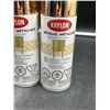 Image 2 : Krylon Metallic Bright Gold Spray Paint,  Set of 3 x 312g
