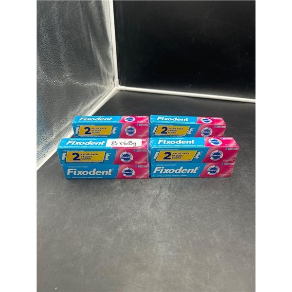 Fixodent Denture Adhesive Cream Complete – 8 Tubes (68g Each)