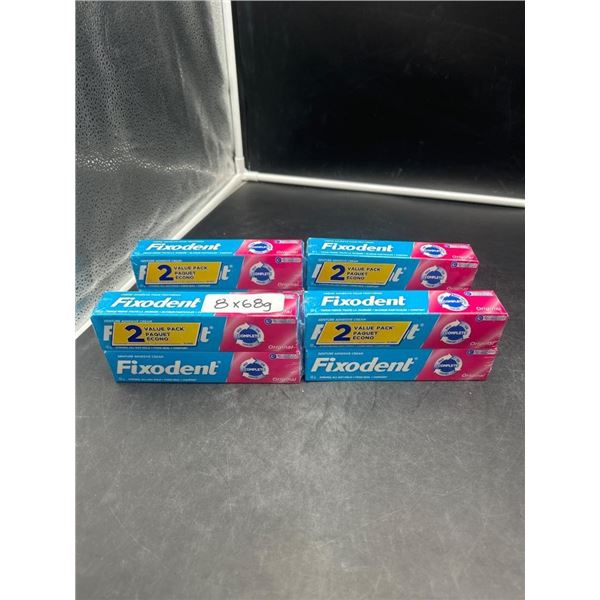 Fixodent Denture Adhesive Cream Complete – 8 Tubes (68g Each)