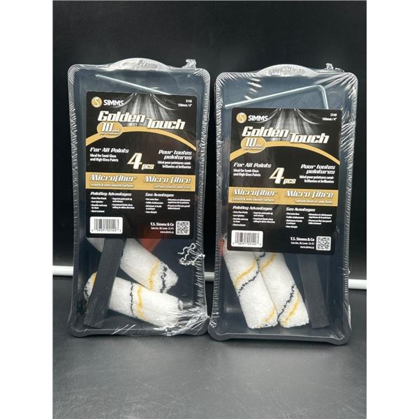 Simms Golden Touch HD Microfiber 4-Piece Painting Set 10mm