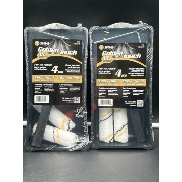 Simms Golden Touch HD Microfiber 4-Piece Painting Set 10mm