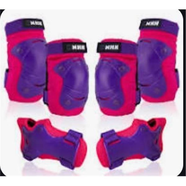 NHH Knee Pads Elbow Pads and Wrist Guards – 6 in 1 Protective Gear Set for Kids Youth Adult