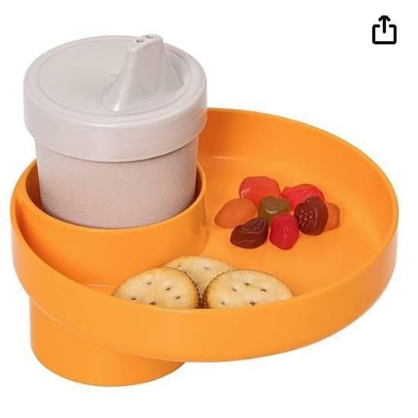 My Travel Tray/Round – Extend Your Current Cup Holder to Hold Your Cup Plus a Tray for Snac