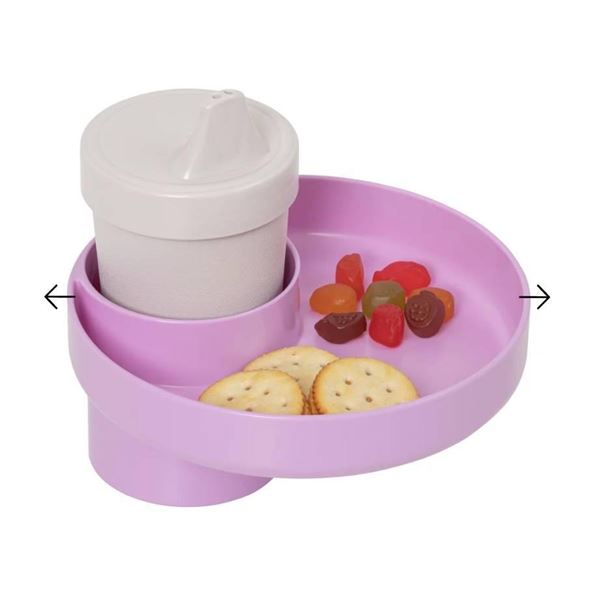 My Travel Tray/Round – Extend Your Current Cup Holder to Hold Your Cup Plus a Tray for Snac