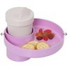 Image 1 : My Travel Tray/Round – Extend Your Current Cup Holder to Hold Your Cup Plus a Tray for Snac
