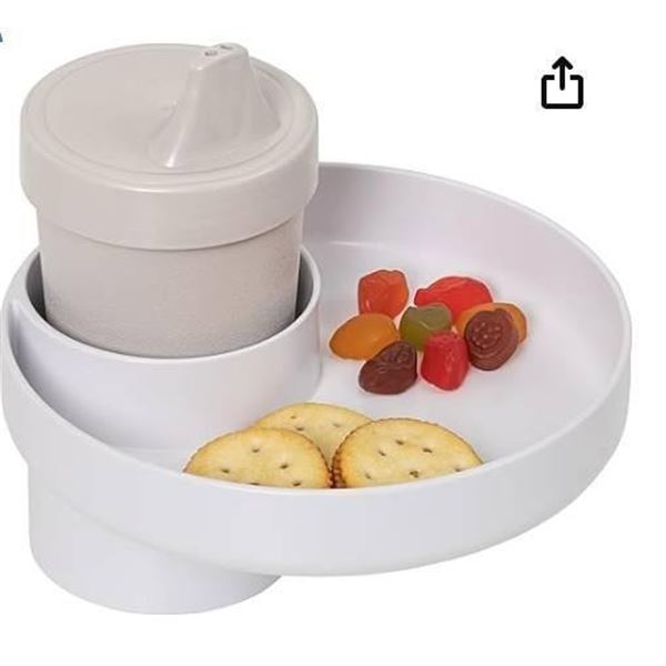 My Travel Tray/Round – Extend Your Current Cup Holder to Hold Your Cup Plus a Tray for Snac