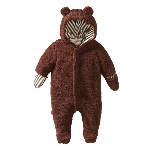 Magnetic Baby Ash/Lemon  Bear Footie 3M Baby Outfit With Magnetic Closure