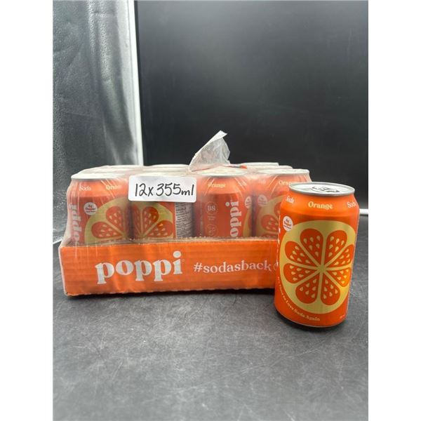 Poppi Orange Sodas 12 x 355 mL Cans