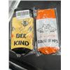 Image 2 : 2 Pair of Bee Kind and Goose Bumps Themed Socks