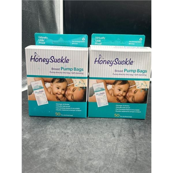 Honeysuckle Breast Pump Bags – Pack of 50 Each (2 Total)