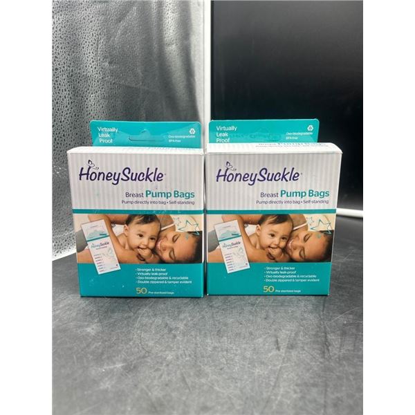 Honeysuckle Breast Pump Bags – Pack of 50 Each (2 Total)