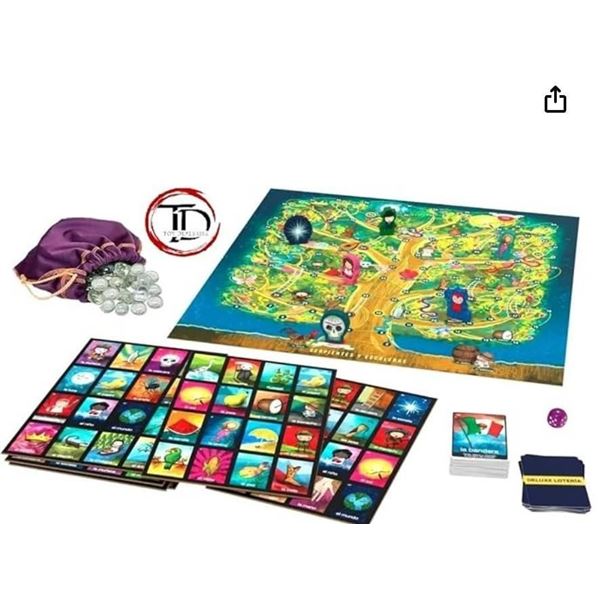 Deluxe Loteria and Snakes & Ladders Game Set
