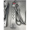 Image 2 : AmazonBasics Power Strip Surge Protector – 6 Outlets, Set of 2