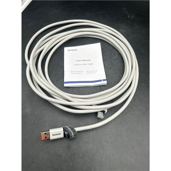 Syntech USB A to USB C Cable with User Manual