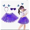 Image 1 : MUYANN Girl Tutu Skirts, LED Layers Dance Outfit with Accessories