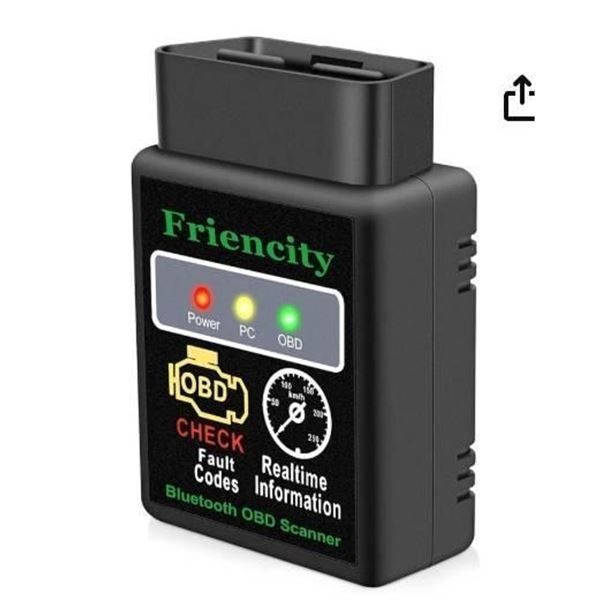 Friencity OBD2 Scanner Bluetooth for Car, Code Reader & Diagnostic Tools for iOS, Android and Window