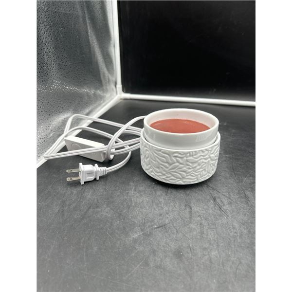 Electric Candle and Wax Warmer with Plug-In Power Adapter