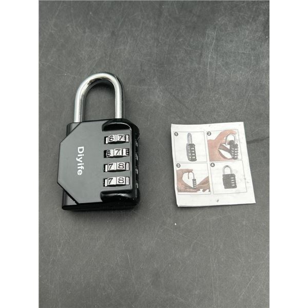 Divire Combination Padlock with 4-Digit Code