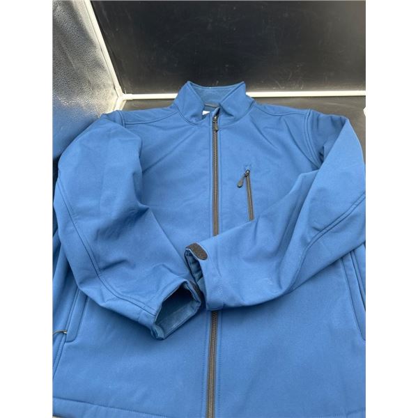 Amazon Essentials Men’s Blue Full-Zip Jacket, Size 3XL