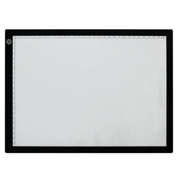 1pcs A4 Adjustable Brightness LED Light Pad, Rechargeable for Sketching Animation Design – 