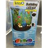 Image 3 : Tetra Bubbling LED Aquarium Kit 3 Gallons, Half-Moon Fish Tank With Color-Changing Light Disc