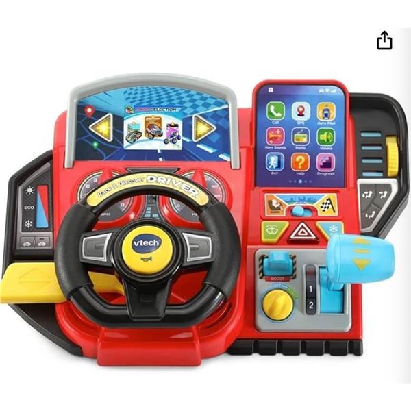 VTech Race & Discover Driver Toy – Educational Steering Wheel for Ages 3-6
