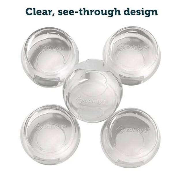 Safety 1st Clear View Stove Knob Covers, 5-Pack, Clear