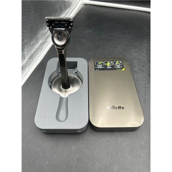 Gillette Razor System with Stand and Replacement Blades