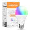 Image 1 : Amazon Basics Smart A19 LED Light Bulb, Color Changing, 60W Equivalent
