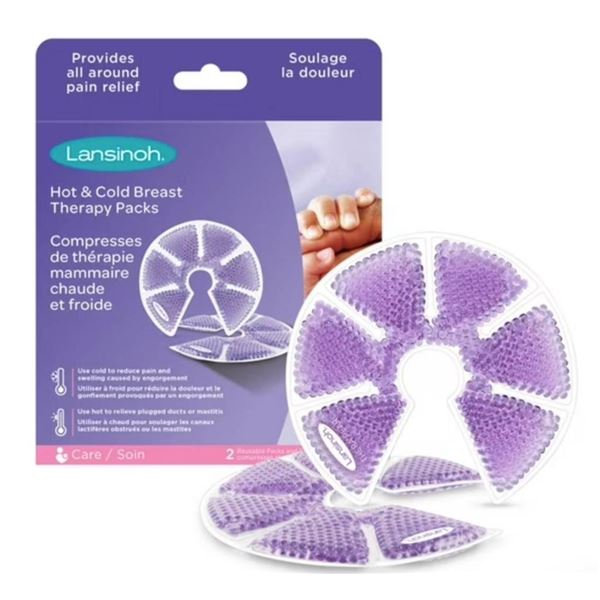 Lansinoh Hot & Cold Breast Therapy Packs, 2 Therapy packs