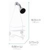 Image 1 : Zenna Home White Shower Caddy With Angled Soap Dish and Hooks