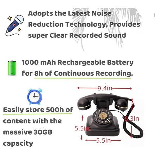 Audio Guest Book Wedding Phone Guestbook Easy to Use & Fun Engagements Anniversaries Baby Showers Gr