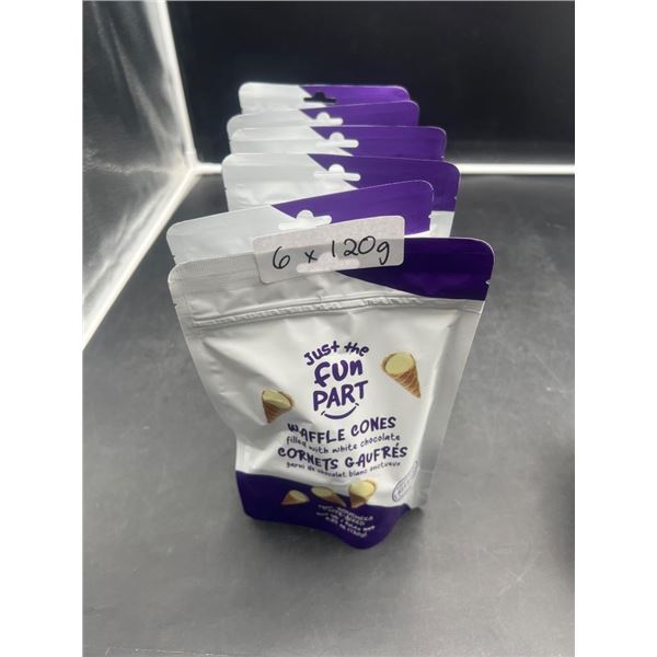 Just the Fun Part Waffle Cones with White Chocolate 6 x 120g