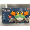 Image 2 : Electric Induction Cute Crab Toy with Light and Sound for Ages 6 and Above Yellow