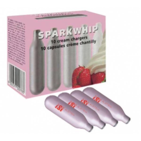 Sparkwhip 10 Cream Chargers Capsules Creme Chantilly (6 Packs)