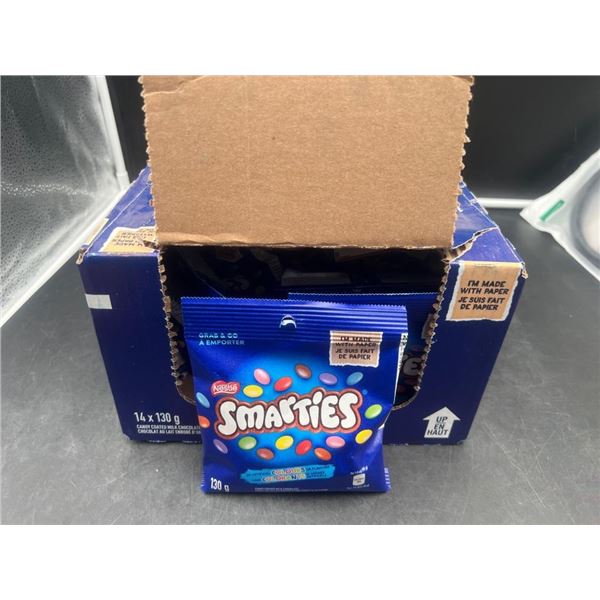 Nestle Smarties Candy Coated Milk Chocolate, 14 x 130g Bags