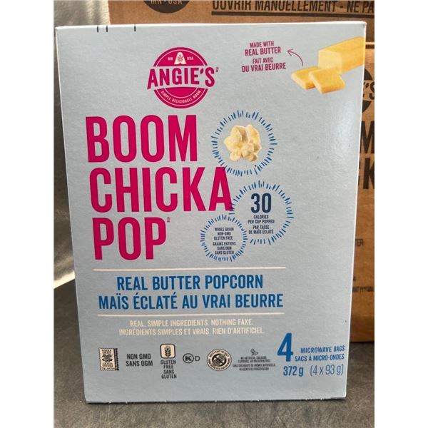 Angie’s Boom Chicka Pop Real Butter Popcorn 6-Pack, 372g Each