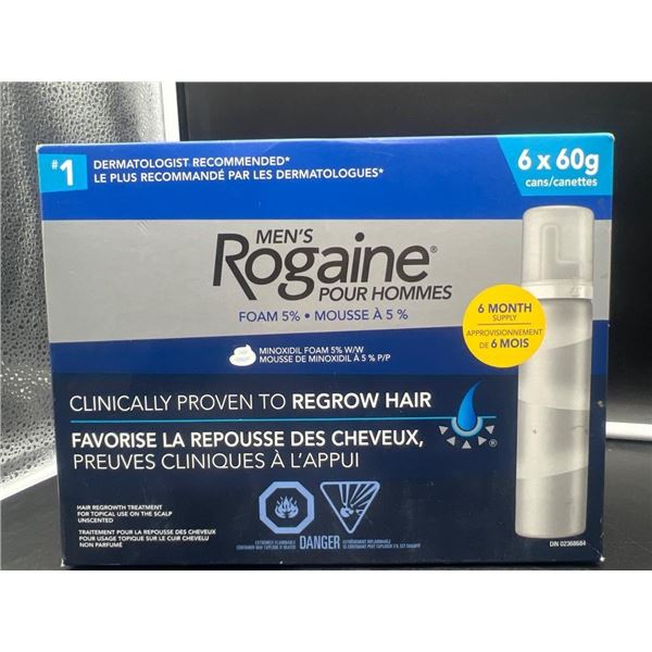 Men’s Rogaine 5 Percent Minoxidil Foam – 6 x 60g