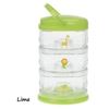 Image 1 : Innobaby Stackable 3-Container Storage Set for Snacks or Formula