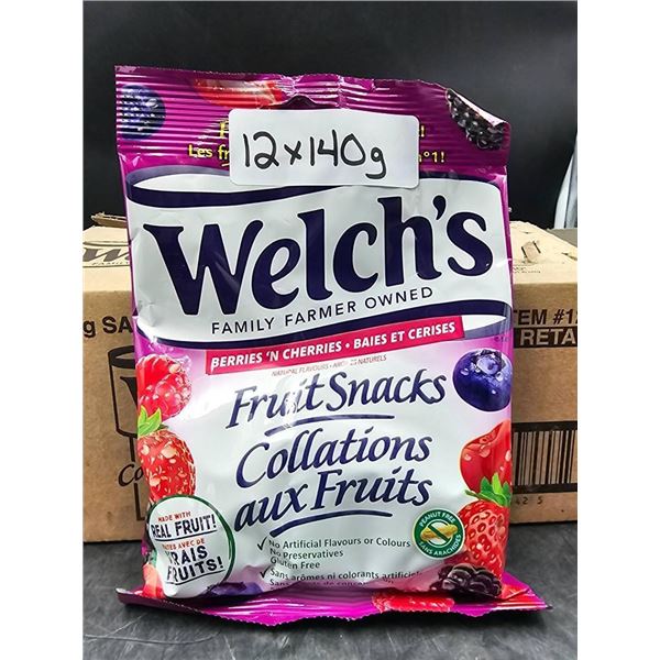 Welch’s Berries ‘N Cherries Fruit Snacks 12 x 140g