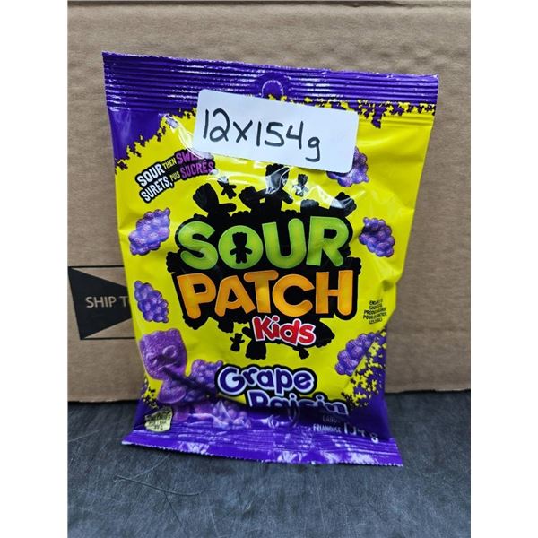 Sour Patch Kids Grape 12x154g Candy Bags
