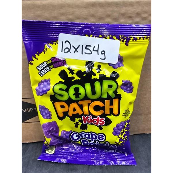 Sour Patch Kids Grape Raisin 12 x 154g
