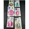 Image 1 : Lot of 6 Assorted Baby Milestone and Announcement Sticker Lot With Various Designs