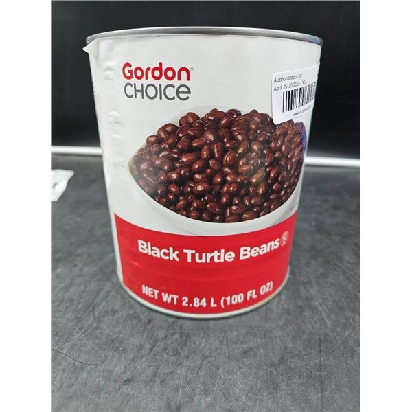 Gordon Choice Black Turtle Beans 100 Fl Oz Can