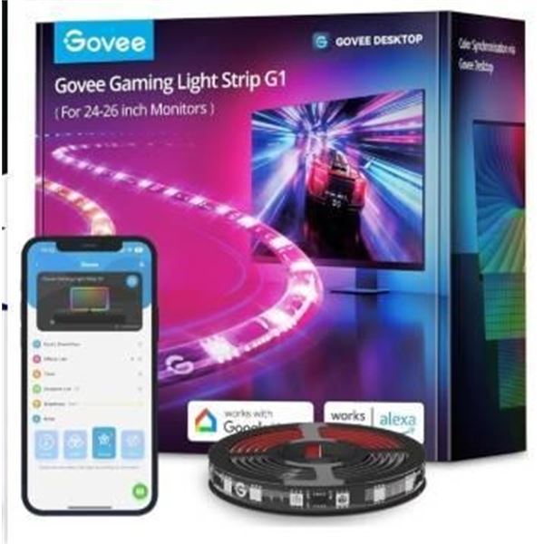 Govee Gaming Light Strip G1 for 27-34 Inch Monitors with Smart Features